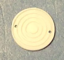 Platine Kohlenluken Durchmesser = 6 mm, M 1:100 